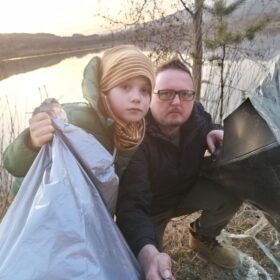 Peter Sýkora so synom Oliverkom